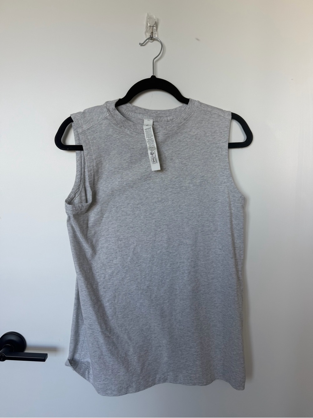 lululemon athletica Heather Gray Sleeveless Crew Tank
